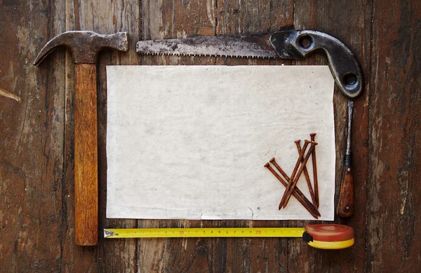 Tools and paper — Stock Photo, Image