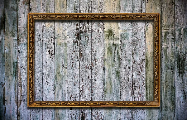 Rahmen auf Holzgrund — Stockfoto