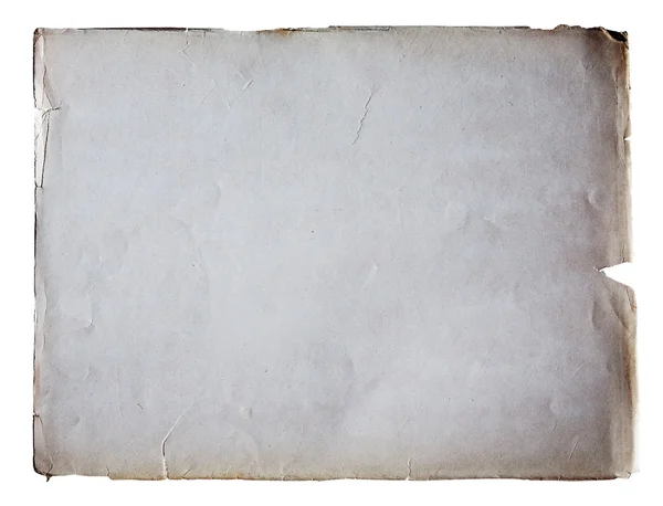 Papel viejo aislado sobre fondo blanco — Foto de Stock