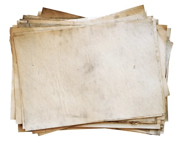 Egy halom régi papír. — Stock Fotó