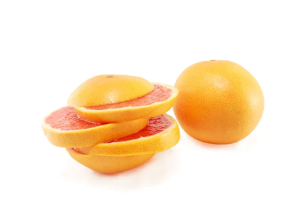 Grapefruit Isoliert Auf Weißem Hintergrund — Stockfoto