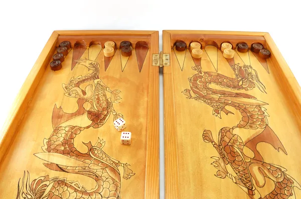Juego de mesa un backgammon — Foto de Stock