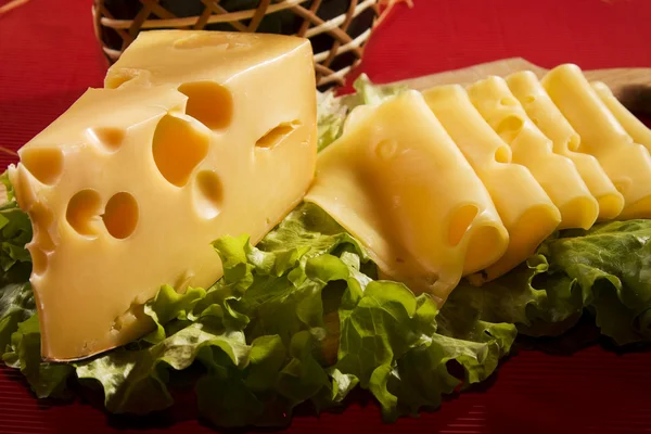 Švýcarský sýr Stock Obrázky