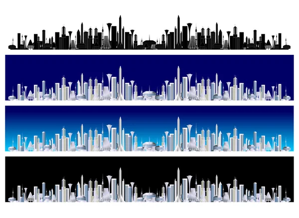 Framtida staden — Stockfoto
