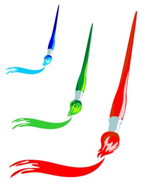 Paintbrushes clipart