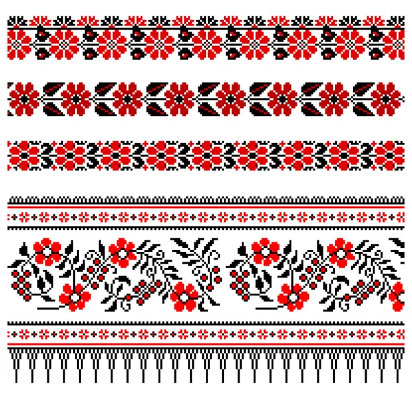 Ornamento bordado ucraniano — Archivo Imágenes Vectoriales