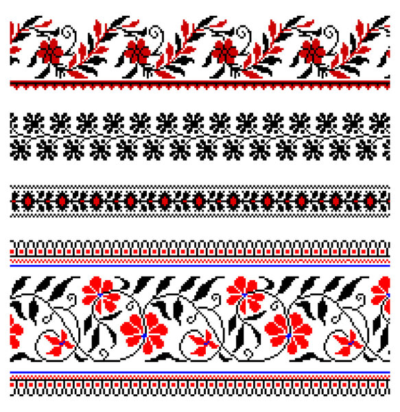 Ukrainian embroidery ornament