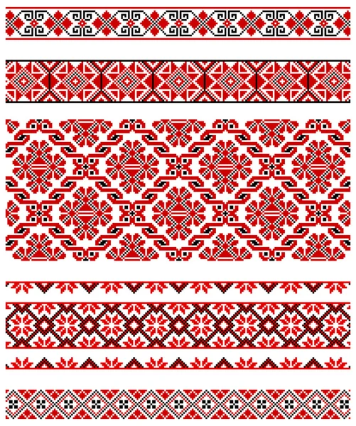 Oekraïense borduurwerk ornament — Stockvector