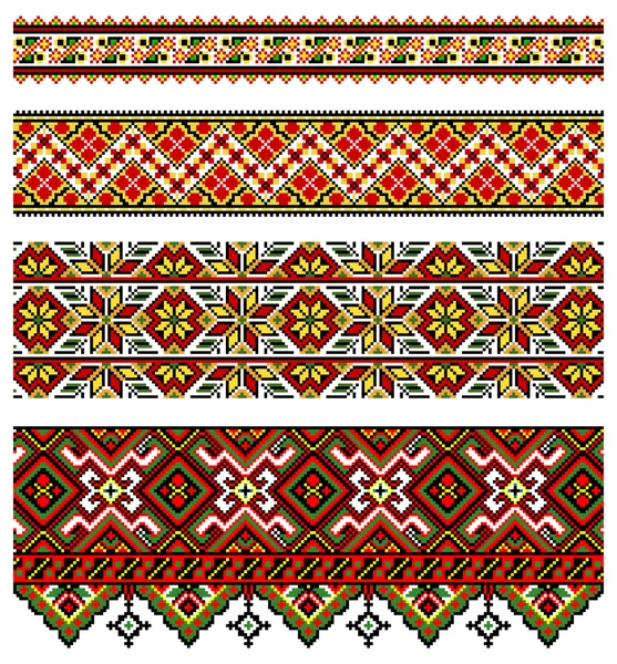 Ornamento bordado ucraniano — Archivo Imágenes Vectoriales