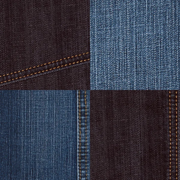 Jeans Textur Set — Stockfoto