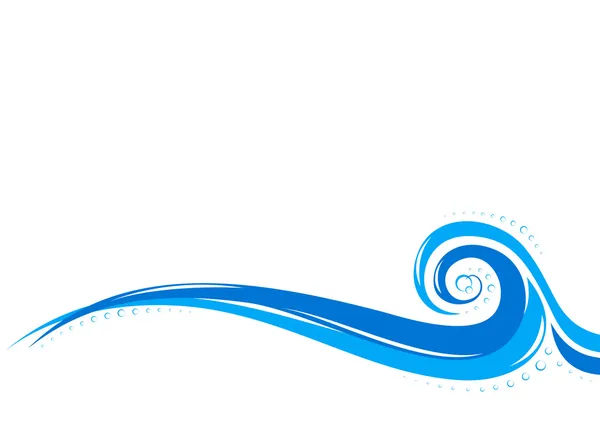 Aqua waves background — Stock Vector