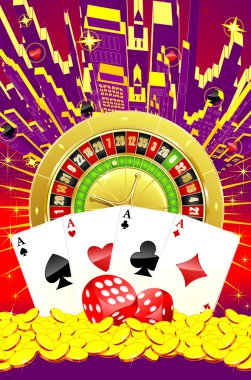 Abstract casino illustration clipart