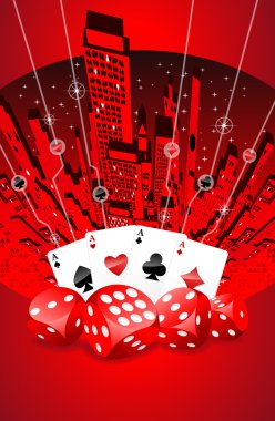 Abstract gambling illustration clipart