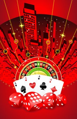 Abstract gambling design clipart