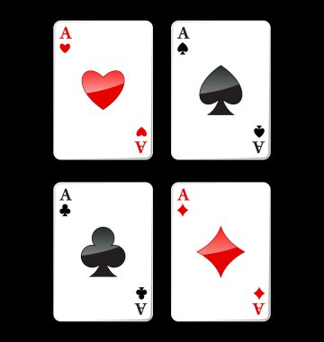 Four aces clipart