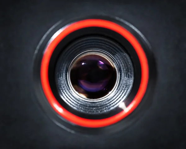 Lente de câmera close-up — Fotografia de Stock