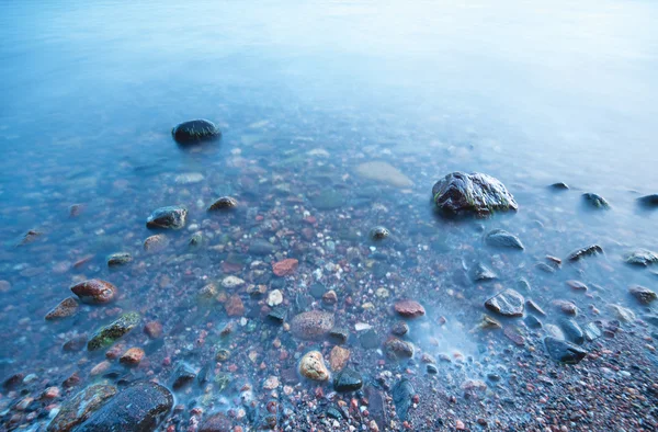 Камни Воде Эффект Мягкой Воды — стоковое фото