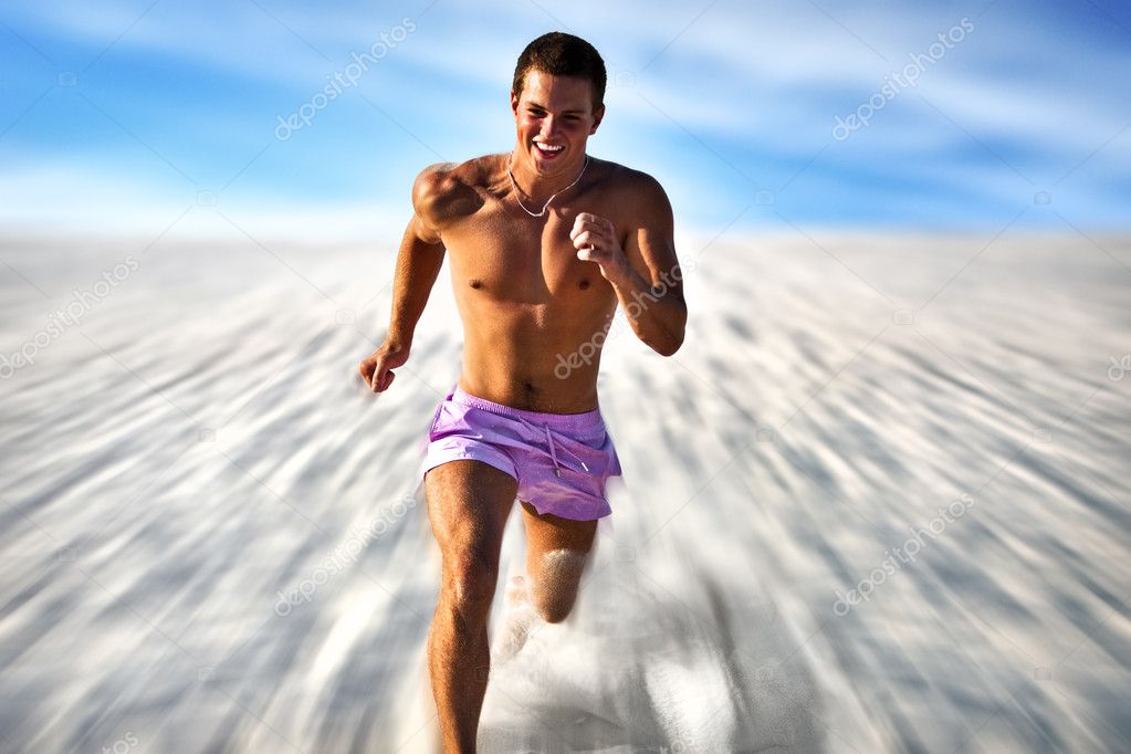 Very fast running man