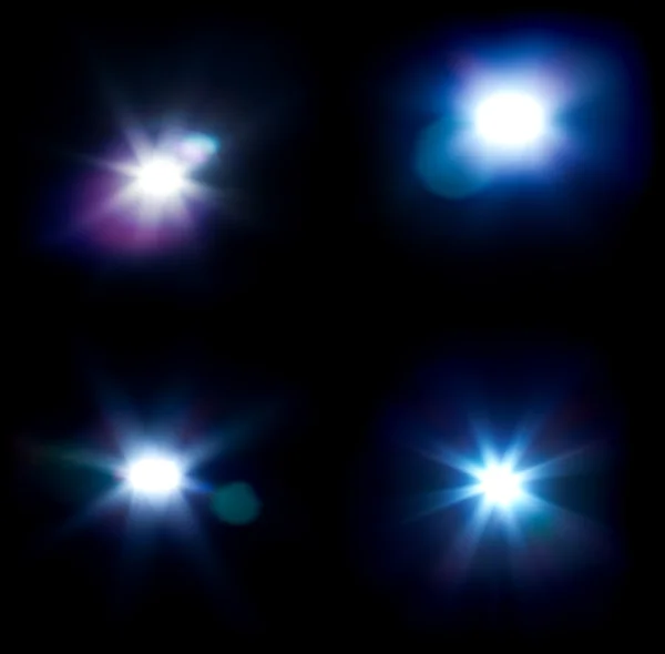 Four flares — Stock Photo, Image