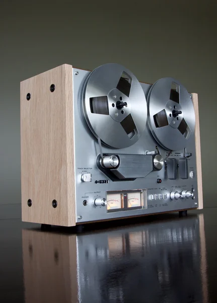 Vintage Reel Reel Stereo Tape Deck Recorder — Stock Photo, Image