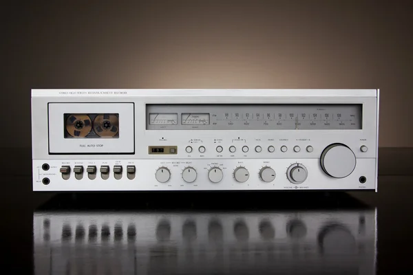 Vintage stereo kaset kaset çalar kaydedici — Stok fotoğraf