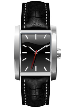 Classic Analog Men's Wrist Watch clipart