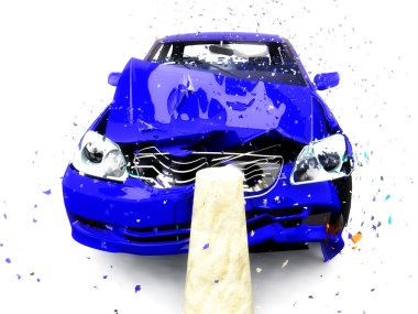 Damage of the car clipart