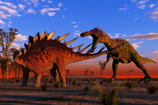공룡 사냥 — 스톡 사진