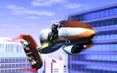 Air motorcycle clipart