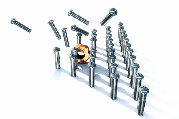 stock image Nut and bolts