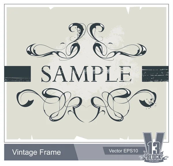 Cool vintage frame — Stockvector