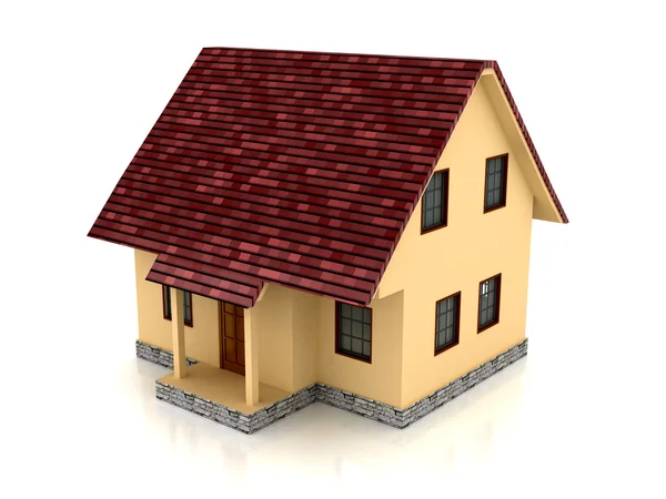 3d house over white background — Stock Photo, Image