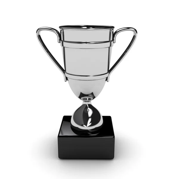 stock image Awarding cup over white background