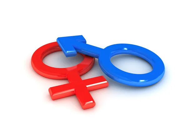 Gender symbol over white background — Stock Photo, Image