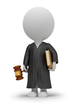 3d small - judge clipart