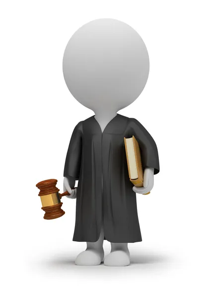 3d small - judge — Stock Photo, Image