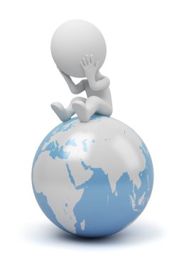 3d small - global question clipart