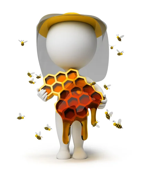 3d small - beekeeper — Stock Photo, Image
