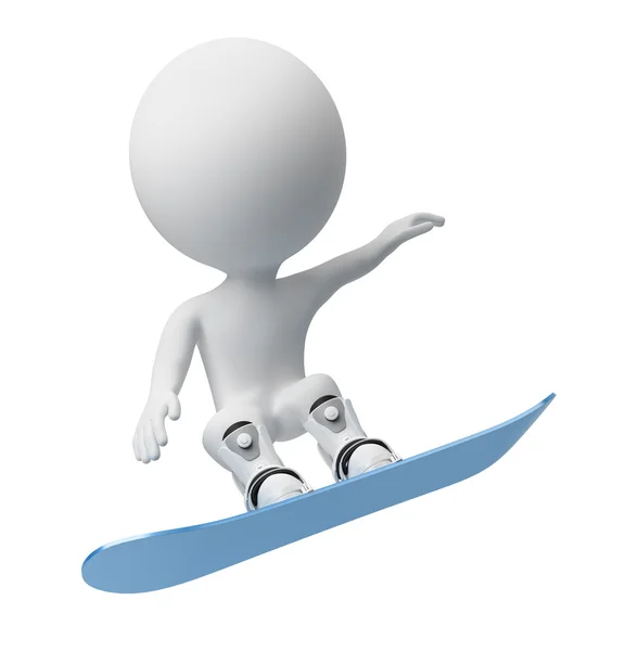 3D kleine - snowboard — Stockfoto