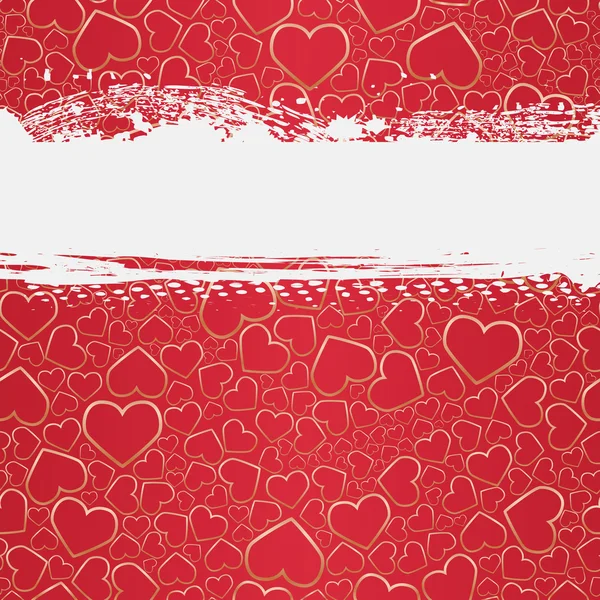 Φόντο Grunge Άνευ Ραφής Καρδιές Εικονογράφηση Φορέας — Διανυσματικό Αρχείο