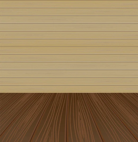 Classical Wooden Interior Vector Illustration — Stock Vector