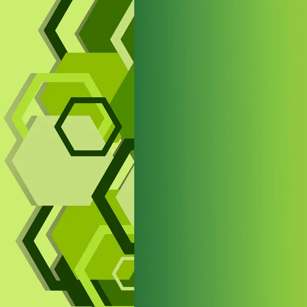 スタイリッシュな緑のバナー。ベクトル イラスト — ストックベクタ