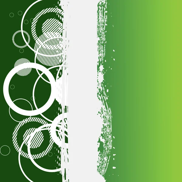抽象的なグランジ緑のバナー ベクトル イラスト — ストックベクタ
