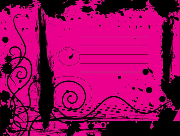Grunge rózsaszín háttér — Stock Vector