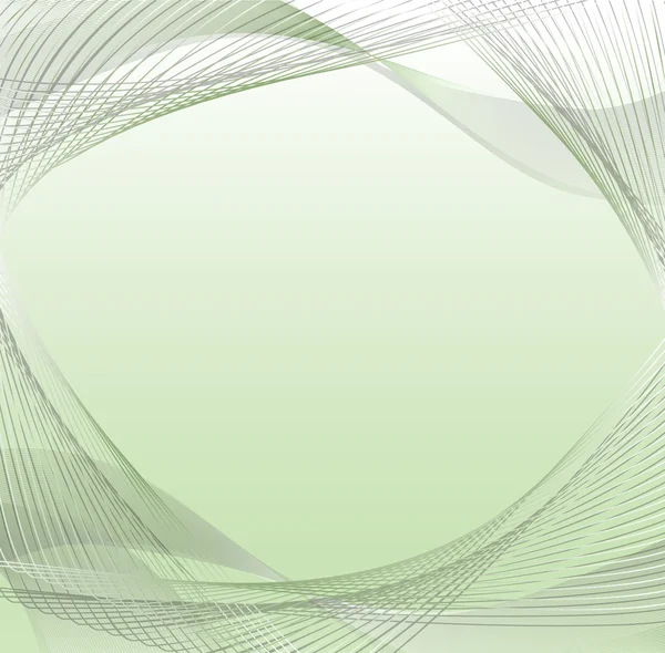 Абстрактные зеленые волны - проект для бизнеса - открытки. eps10 — стоковый вектор