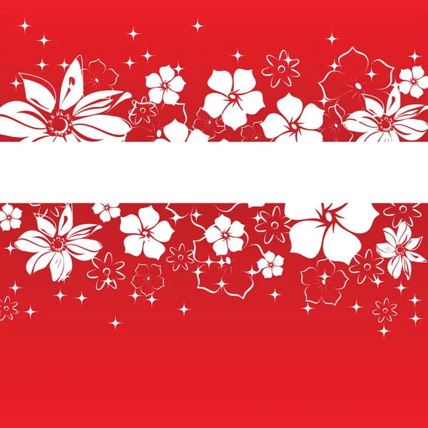 Bandiera primavera con fiori — Vettoriale Stock