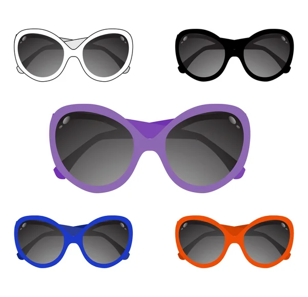 Coleção de óculos de sol — Vetor de Stock