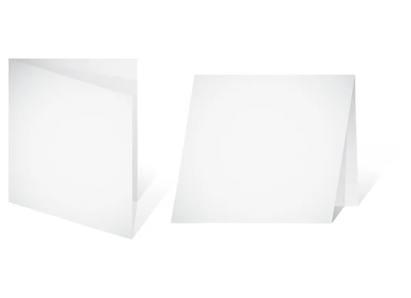 Banner vacío - una hoja en blanco de papel — Vector de stock