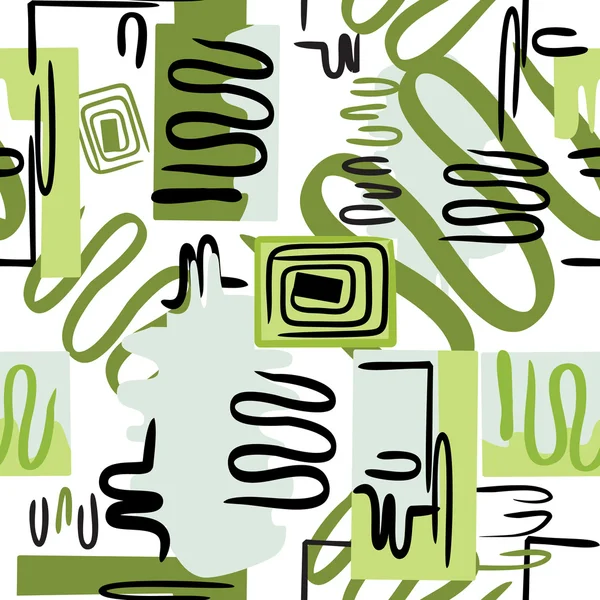 Abstrait sans couture un fond de couleur verte — Image vectorielle