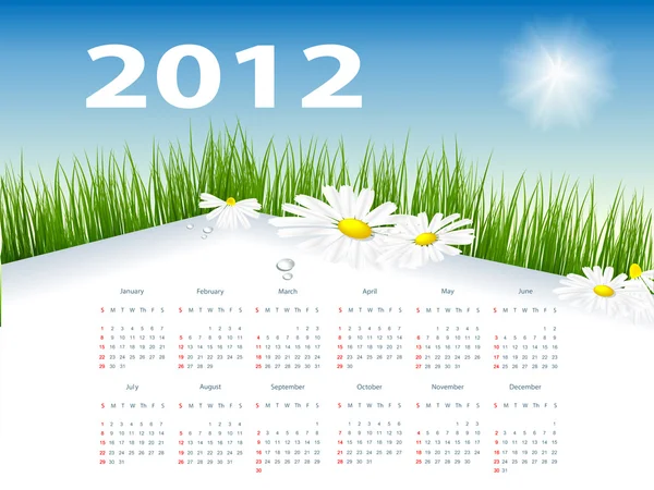 2012 calendar — Stock Vector © marivlada #5371209